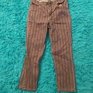 American eagle striped jeans!!